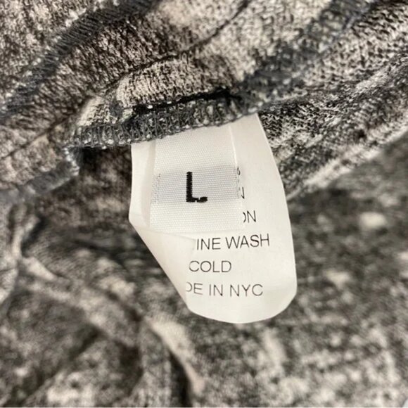 Meg Black and White Linen Cotton Lagenlook Dress with Pockets Large - Picture 5 of 7